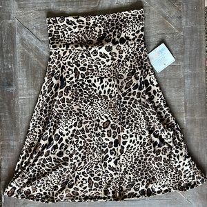 LuLa Roe Cheeta Print Skirt